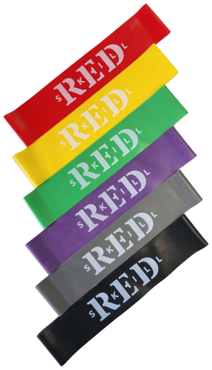 Комплект резиновых лент для фитнеса RED Skill, 6 шт