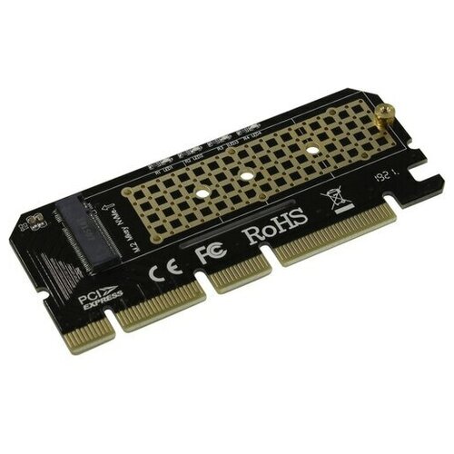 Переходник PCI-E 16x->M.2 ORIENT C299E (30899) m 2 to pcie x16 adapter card pci e to m 2 convert adapter nvme ssd adaptor m2 m key interface pci express 3 0 x4 2230 2280 size