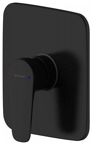 Cмеситель для душа Bravat Source Black PB8173218BW-ENG черный (без внутренней части)