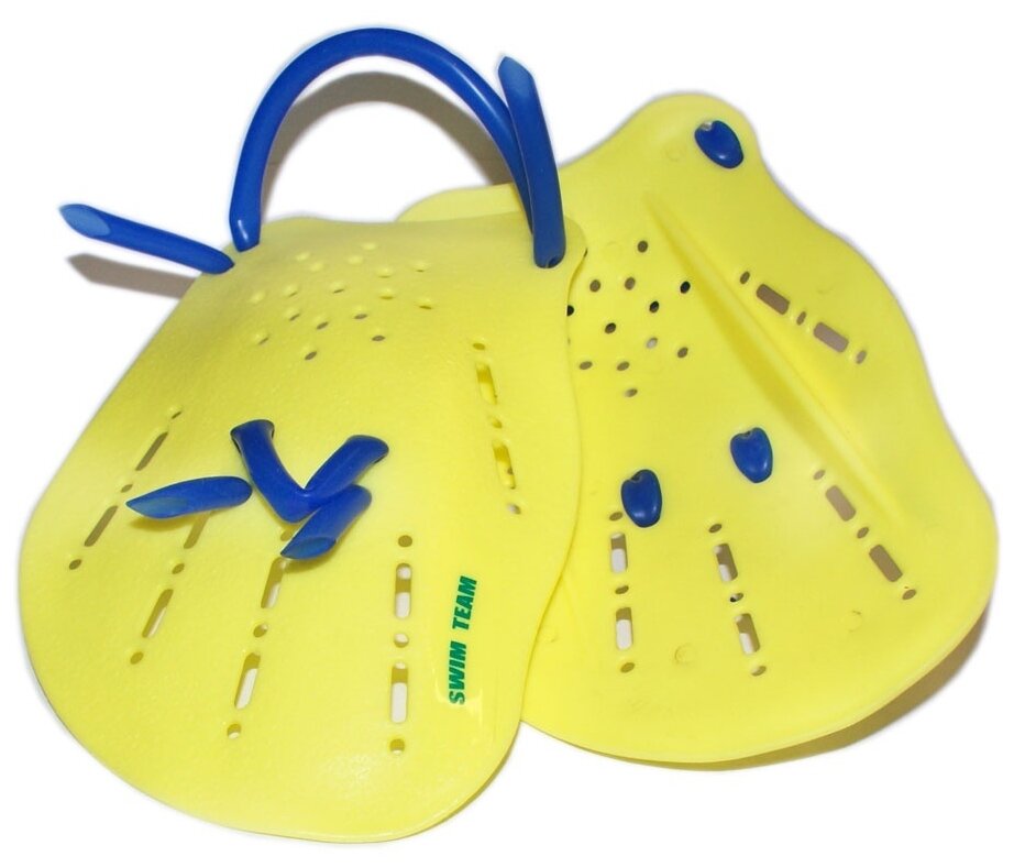 Лопатки для плавания размер M SWIM TEAM : S-HS-M (Жёлтый)