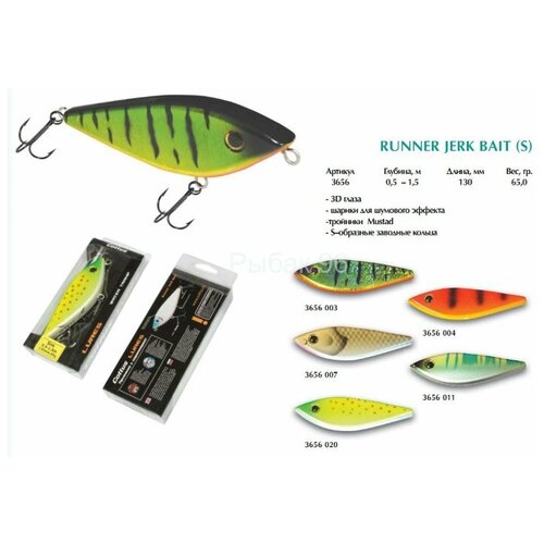 Воблер Cottus Runner Jerk Bait 13см 60г 3656004