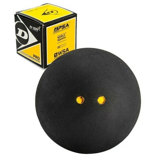 Мячи для сквоша Dunlop 2-Yellow Pro x1 мячи для сквоша dunlop 1 yellow competition x1