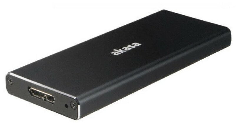 Внешний корпус для M.2 SSD AKASA AK-ENU3M2-BK для M.2 (NGFF) SATA SSD, USB 3.1 G.1, алюминий