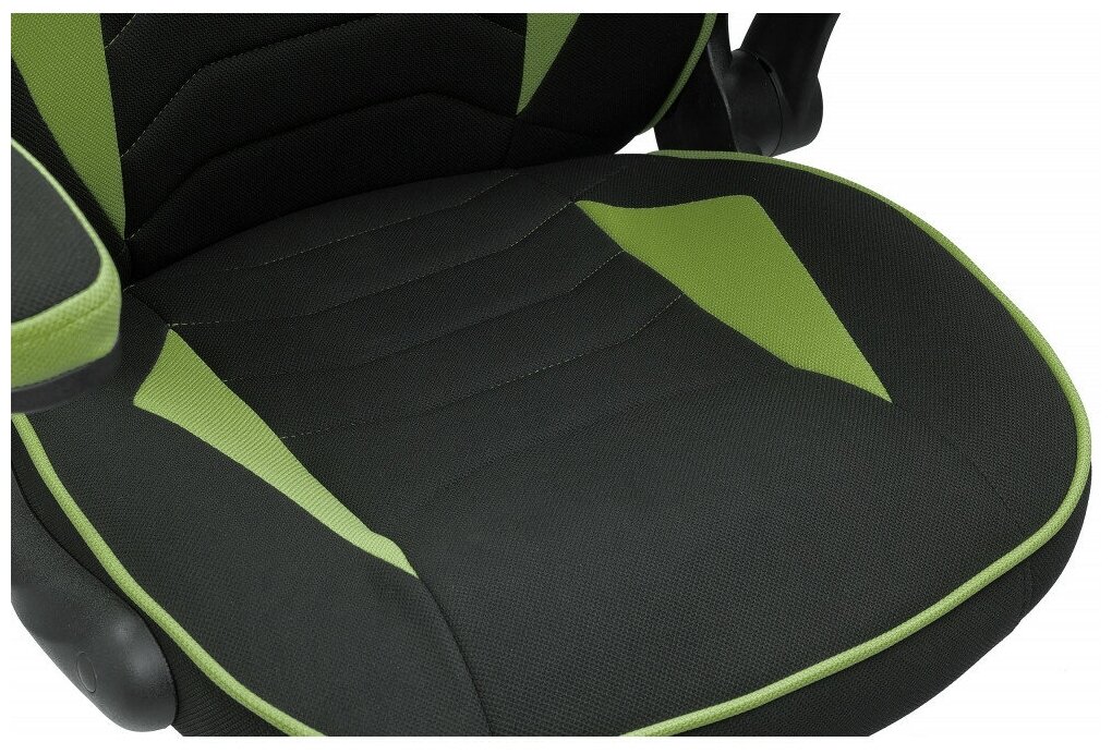 Компьютерное кресло Woodville Plast 1 игровое, обивка: текстиль, цвет: Green/Black - фотография № 6