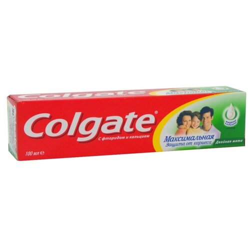 Зубная паста COLGATE Макс защита от кариеса 100мл Двойная Мята