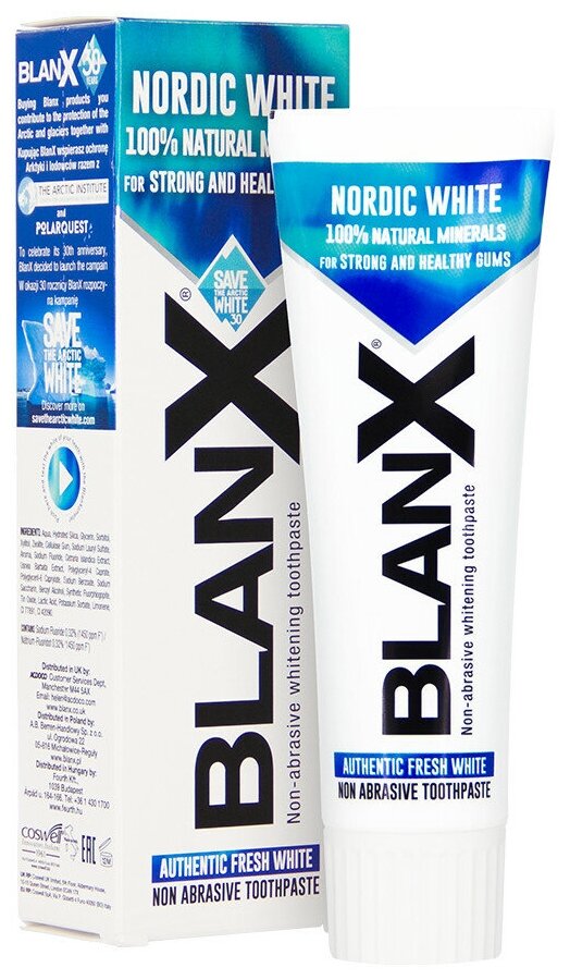 Зубная паста Blanx Nordic White