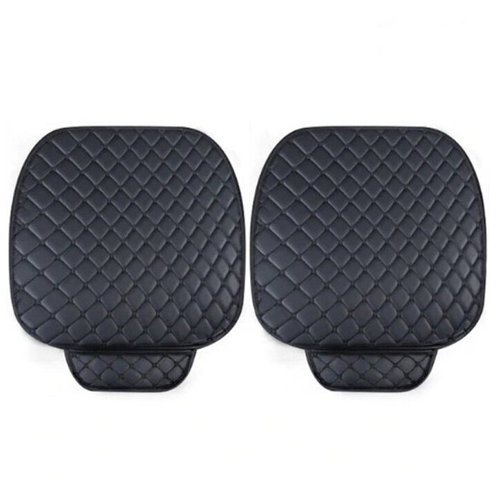 Накидки на сиденья Auto-Z кожаные А передние, цвет черный