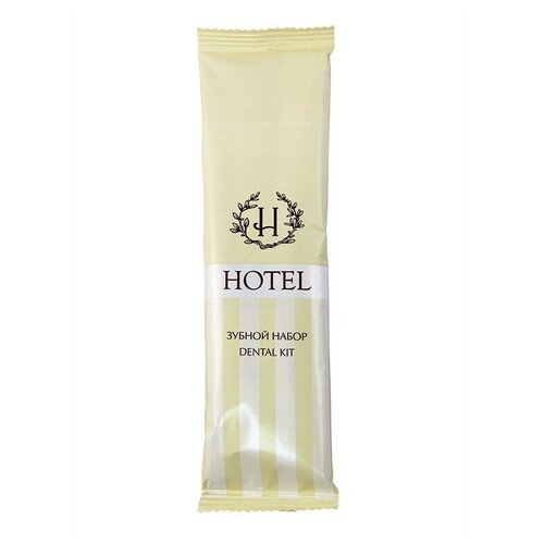HOTEL набор зубной флоупак, зубная щетка + паста в саше. 350 шт. в коробке