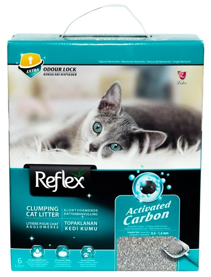 Reflex наполнитель для кошачьего туалета, с повышенной впитываемостью 6 л - фотография № 3