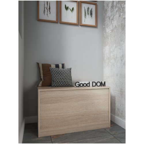 Тумба-откидная 80 см, без матраса. Орех Экко