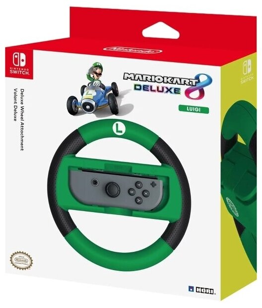 Руль HORI «Mario Kart 8 Deluxe» Luigi для Nintendo Switch