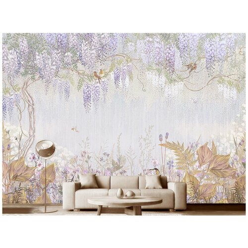 Фотообои на стену Модный Дом Настенные цветы 400x280 см (ШxВ)