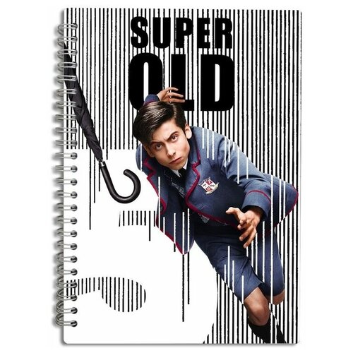 Скетчбук Блокнот, A5 50 листов с деревянной обложкой сериалы академия амбрелла - 1037