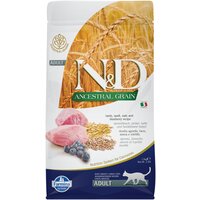 N&D Cat Ancestral Grain с ягненком и черникой низкозерновой сухой корм для кошек 1,5кг