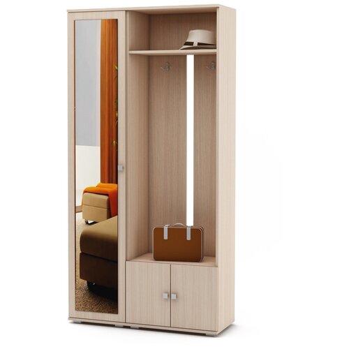 Прихожая МФ Владимир Тунис-1 корпус/фасад дуб молочный