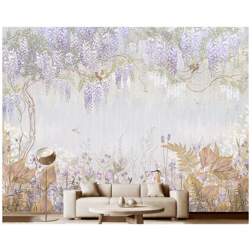 Фотообои на стену Модный Дом Настенные цветы 400x300 см (ШxВ)