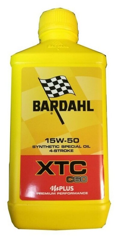 Моторное масло для мотоциклов Bardahl XTC C60 15W50 Синтетическое 1 л