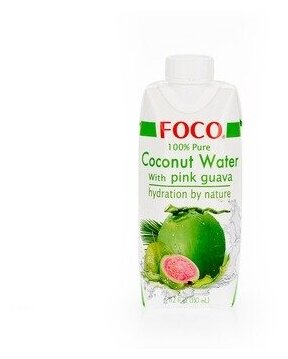 FOCO Кокосовая вода с розовой гуавой, 330 мл, FOCO - фотография № 15