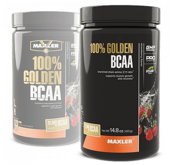 100% Golden BCAA 420 g, (клубника)