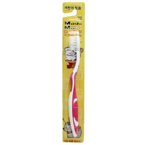 Купить Eq mashimaro зубная щетка для детей от 5 лет со сверхтонкими щетинками двойной высоты и анатомической ручкой, мягкая, EQ MaxON, Зубные щетки