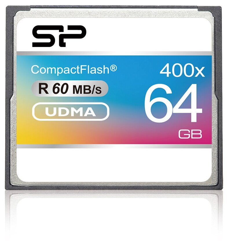 Карта памяти Silicon Power Compact Flash 64 ГБ, серебристый - фото №4