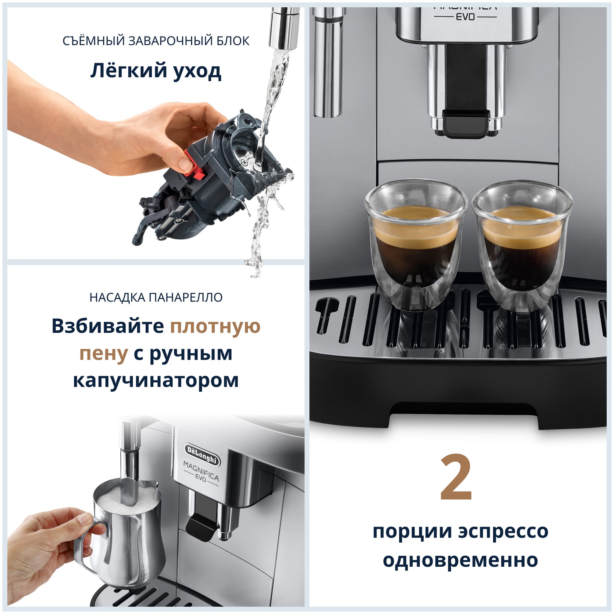 кофемашина DELONGHI ECAM290.31.SB 1450Вт 15Бар черный/серебристый - фото №8