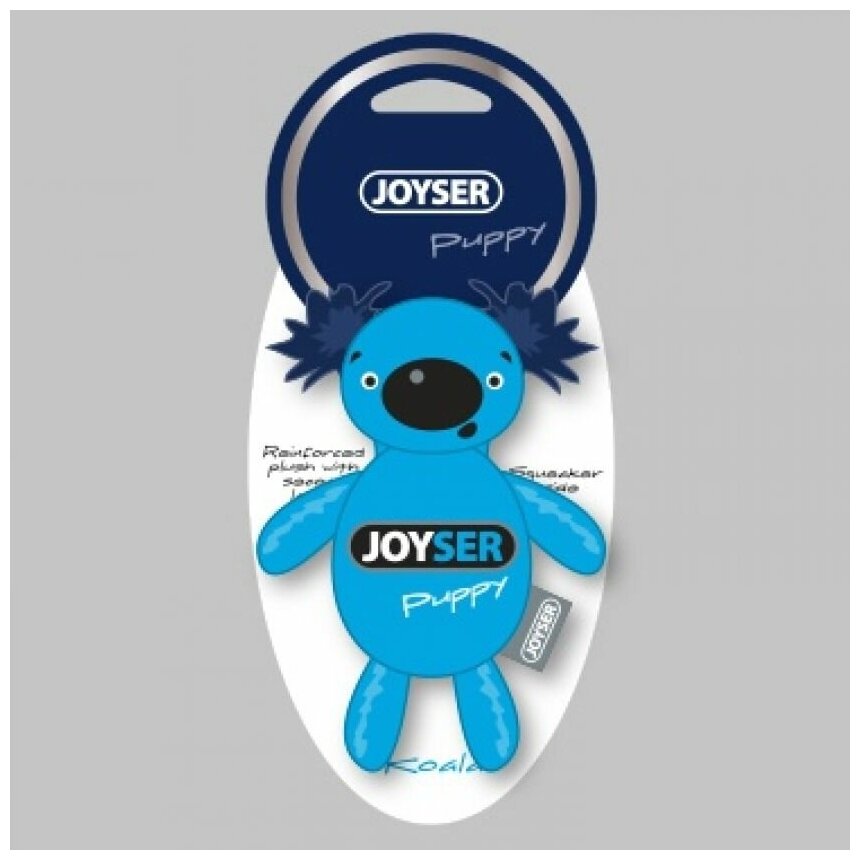 Игрушка для собак JOYSER Puppy Коала со сменной пищалкой S голубая, 15 см - фотография № 4