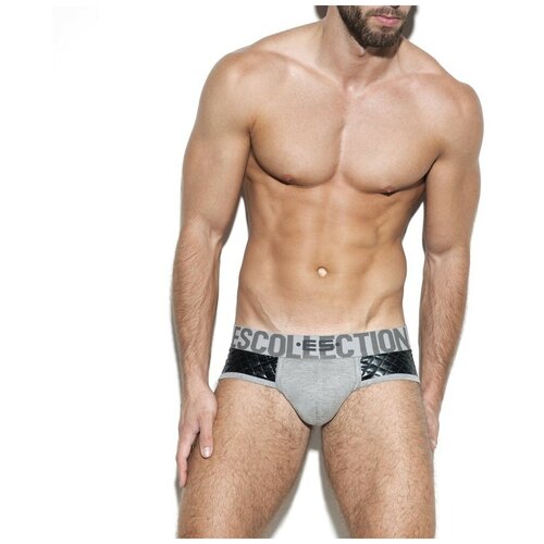 фото Трусы-брифы "dystopia brief - heather grey" / es collection / серый / размер 2xl