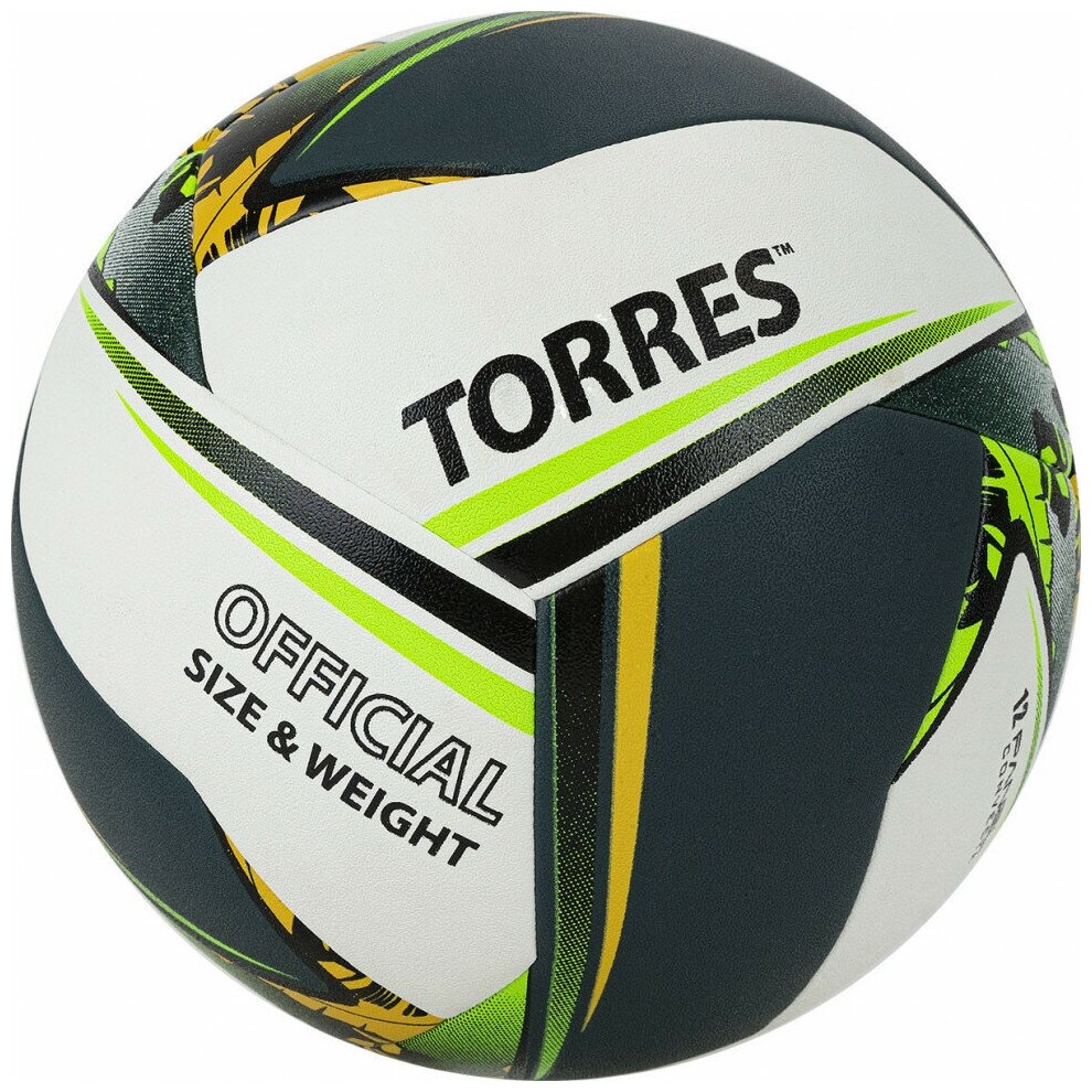 Мяч волейбольный TORRES Save арт. V321505 р.5, синтетическая кожа (ПУ)