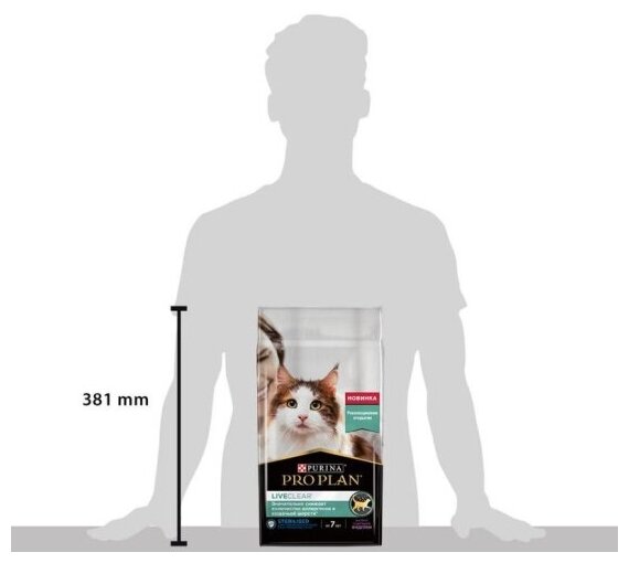 Корм для кошек PRO PLAN LiveClear сухой для стерилизованных кошек старше 7 лет Индейка 1,4кг - фотография № 11