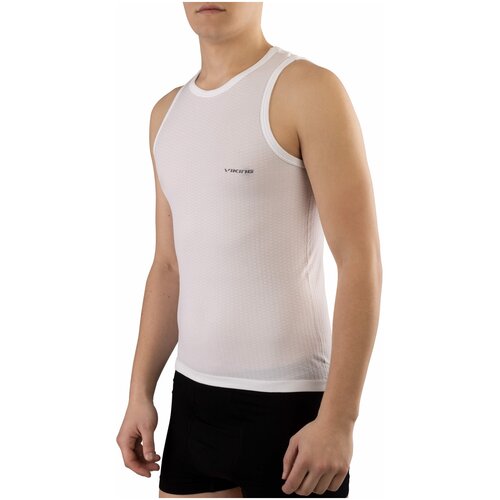 фото Майка viking easy dry singlet unisex, силуэт прилегающий, стрейч, размер l, белый