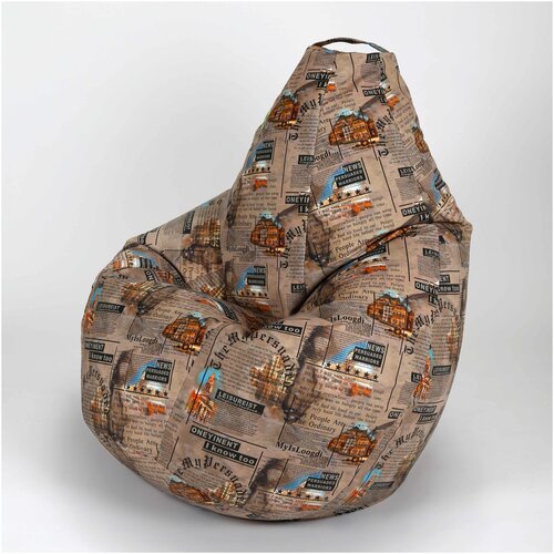 Кресло груша XXL ткань Принт 05