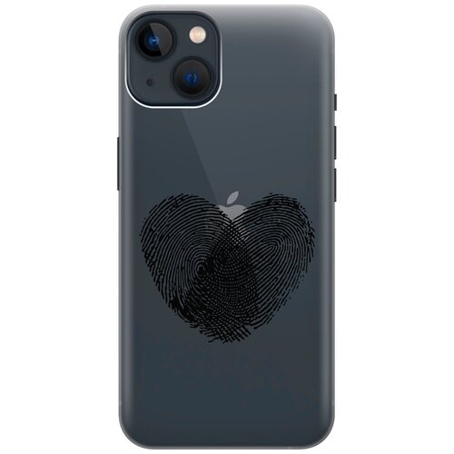 Силиконовый чехол на Apple iPhone 14 Plus / Эпл Айфон 14 Плюс с рисунком Lovely Fingerprints силиконовый чехол на apple iphone 14 эпл айфон 14 с рисунком lovely fingerprints