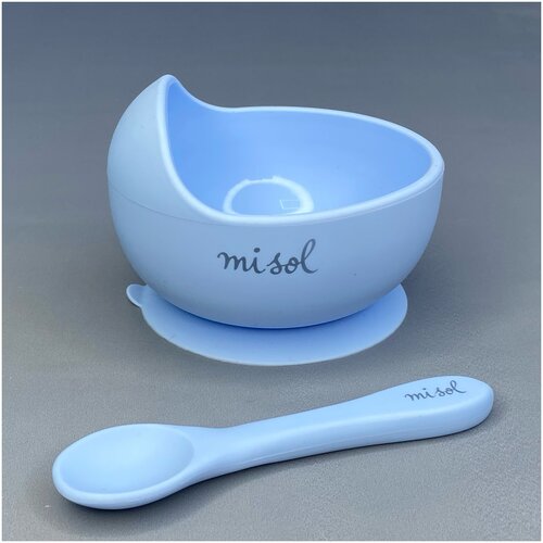 Детская силиконовая тарелка на присоске + ложечка/Набор для кормления/Посуда для кормления детская силиконовая тарелка на присоске ложечка набор для кормления посуда для кормления