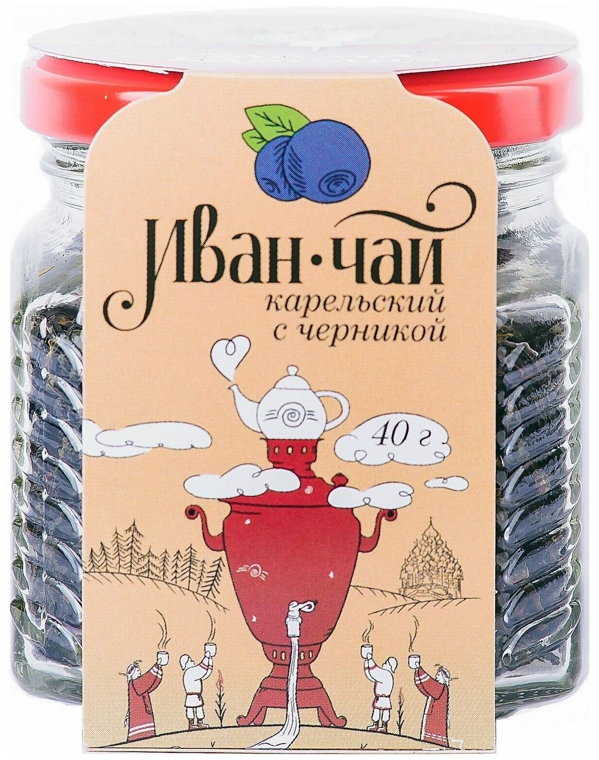 Иван-чай с ягодами черники 40 г