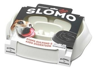 Moderna миска Slomo для медленного поедания 950 мл, черный - фотография № 4
