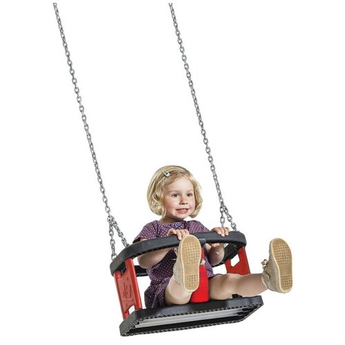 Качели-кресло для малышей на цепях, резина TPE, усиленное аллюминиевым профилем, антивандальное
