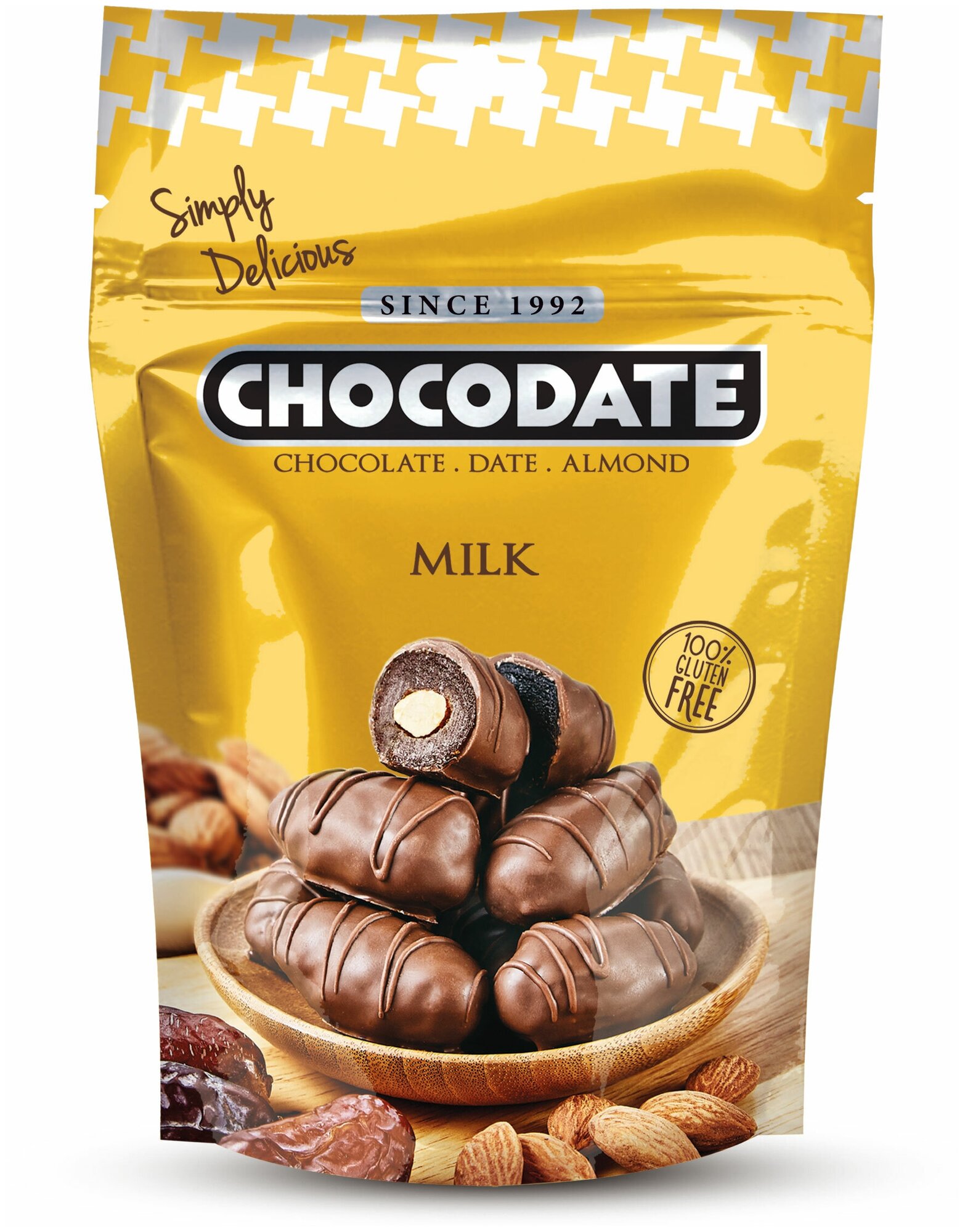 Финики «Chocodate» с миндалем в молочном шоколаде 100 грамм