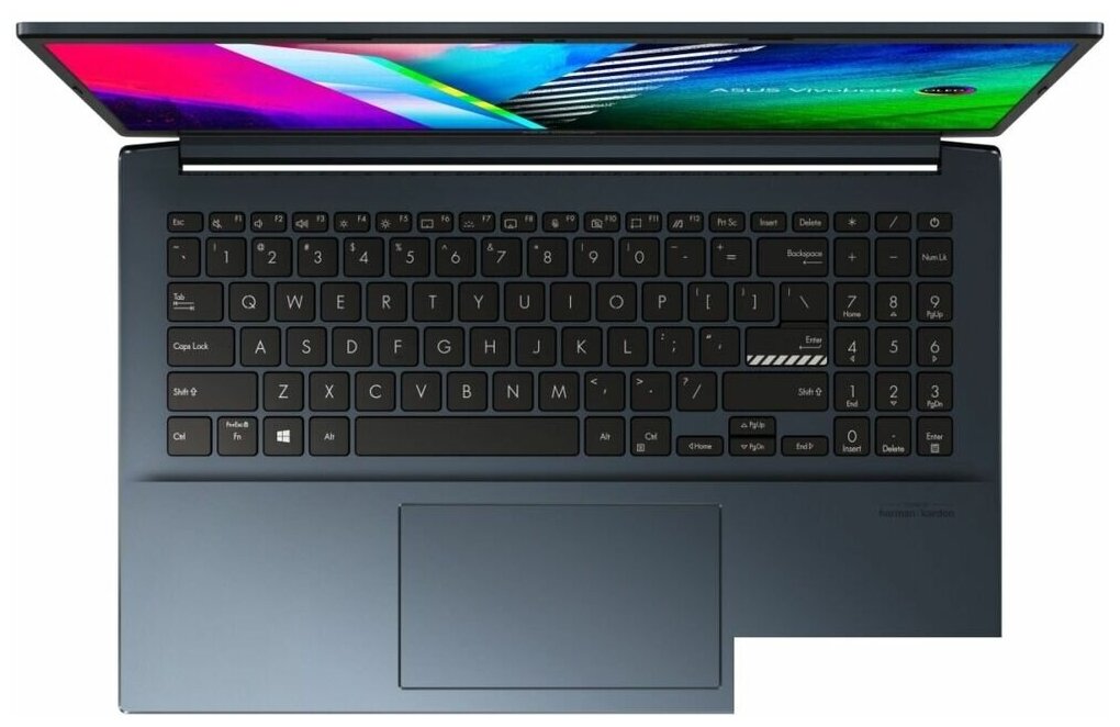 Ноутбук ASUS VivoBook Pro 15 K3500PC-L1086 Core i7 11370H16Gb512Gb SSDNV RTX3050 4Gb156 OLED FullHDDOS Quiet Blue