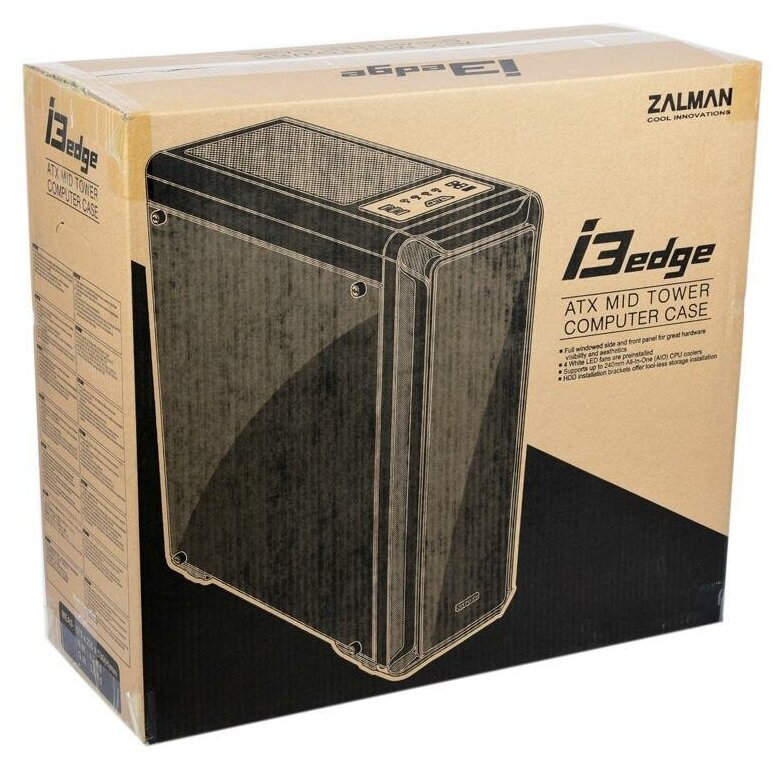 Компьютерный корпус Zalman i3 Edge черный