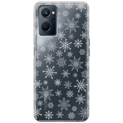 Силиконовый чехол с принтом Fairy Snowflakes для Realme 9i / Рилми 9и силиконовый чехол с принтом corgi pattern для realme 9i рилми 9и