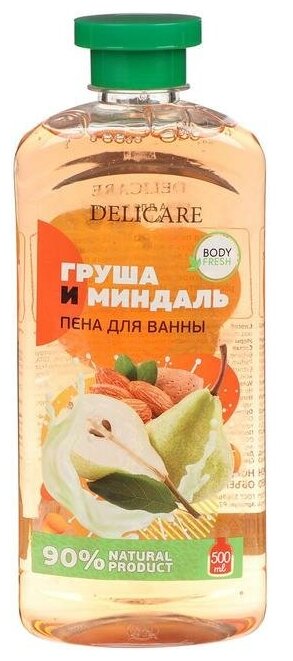 Пена для ванны Delicare миндаль и груша, 500 мл