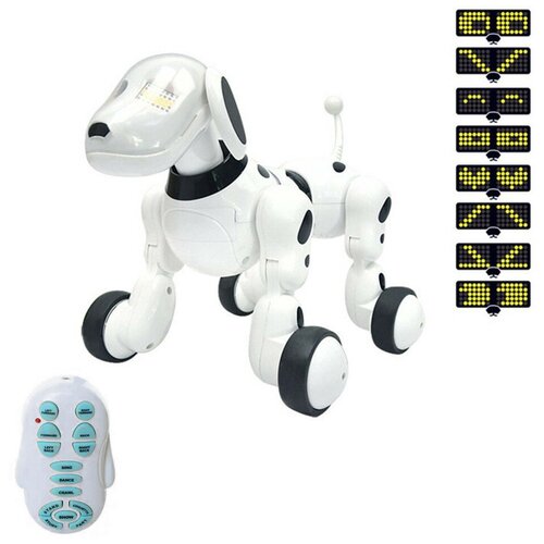 CS toys Zoomer Интерактивная собака на радиоуправлении аккумулятор, музыка, звук, свет CS-619