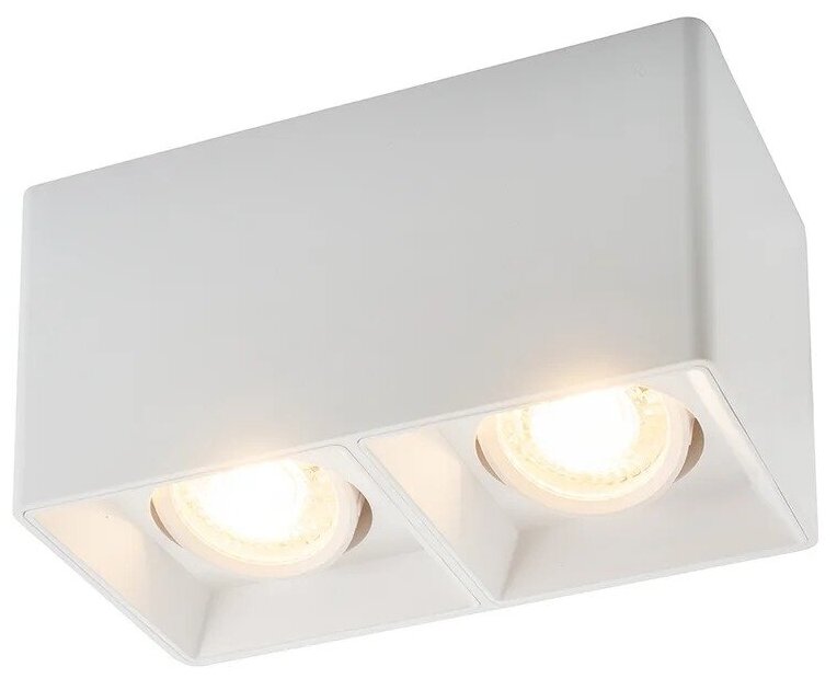 Светильник накладной IP 20, 10 Вт, GU5.3, LED, белый, пластик DENKIRS DK3035-WH