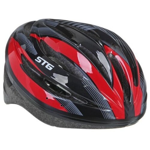 фото Шлем велосипедный hb13-a stg чёрный/красный x66758