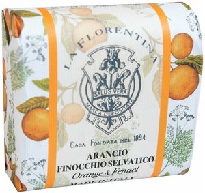 Мыло La Florentina "Фруктовые Сады" Orange & Wild Fennel / Апельсин и Дикий Фенхель 106 г