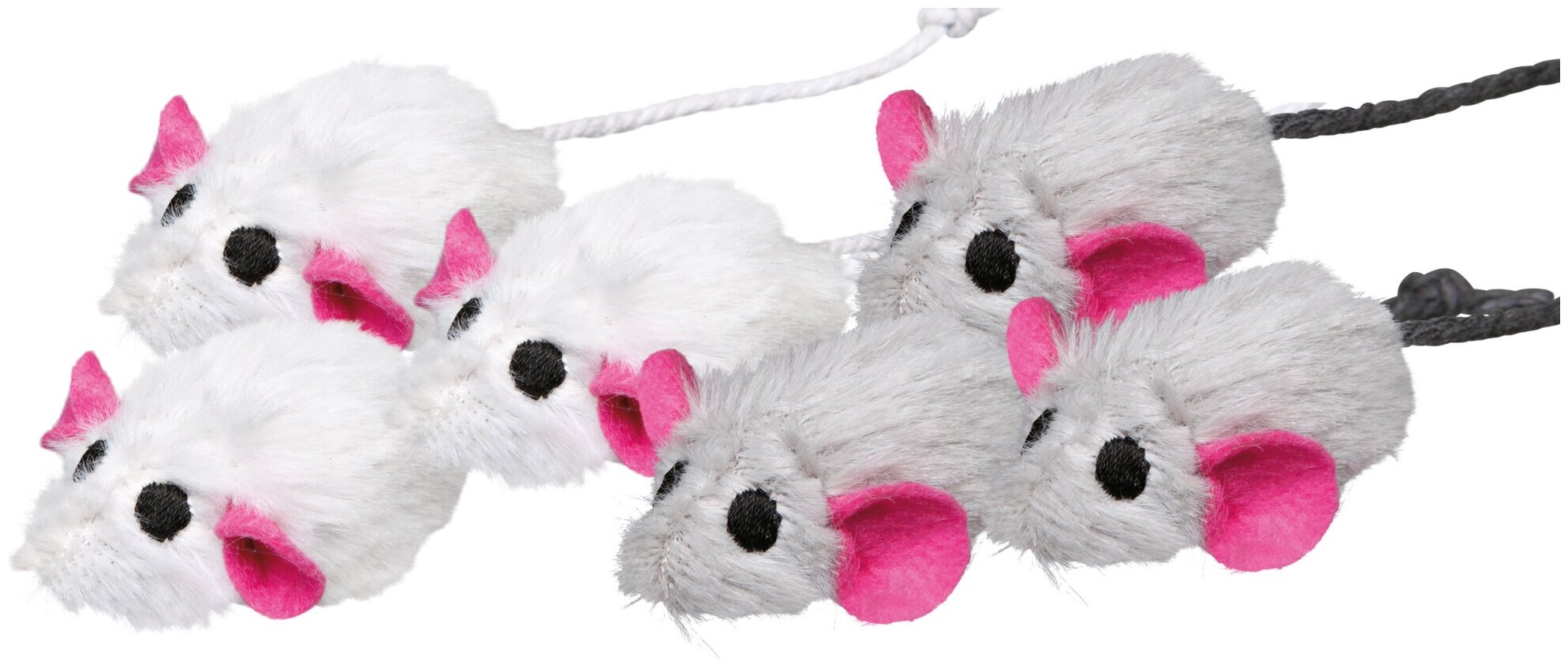Trixie игрушка для кошек Мышки с мятой 6 шт (5 см) - фото №4