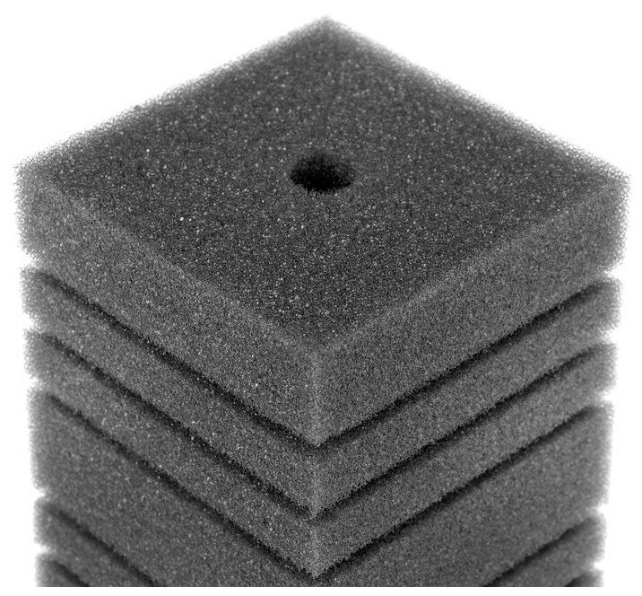 Губка прямоугольная запасная для фильтра турбо №11, 10х10х16 см - фотография № 2
