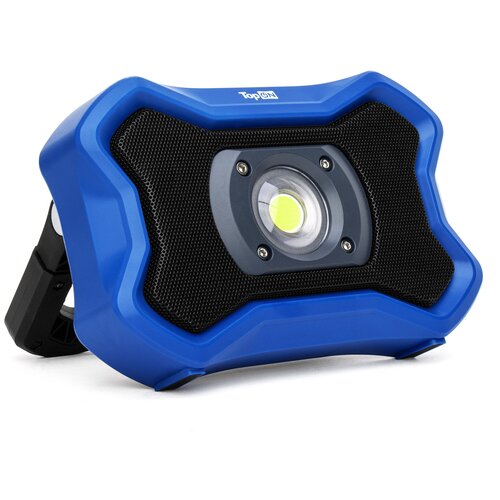 Аккумуляторный фонарь TopON TOP-MX2BTB LED 20 Вт 2000 лм 7.4 В 4.0 Ач 29.6 Втч Bluetooth колонка Синий