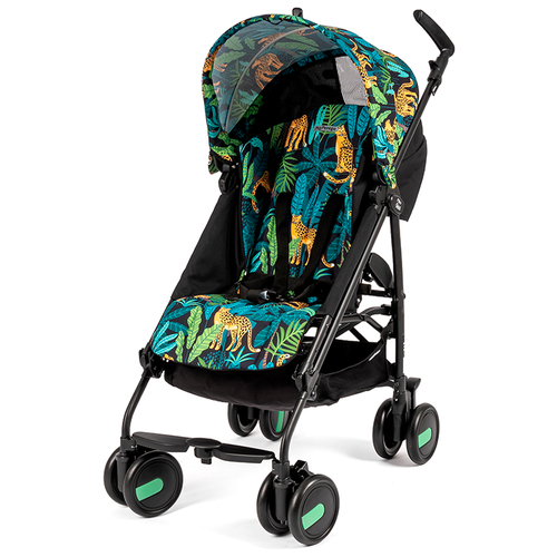 Прогулочная коляска для двойни Peg-Perego Pliko Mini Classico, jaguars, цвет шасси: черный